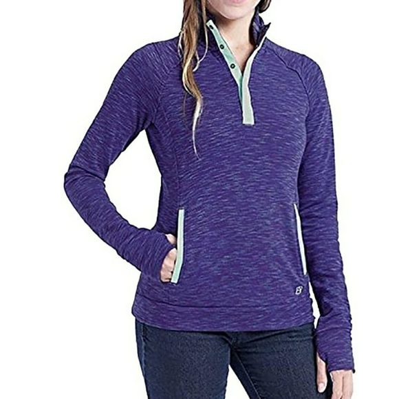 Avalanche Loma ½ Snap Up Sweatshirt Purple Hiking - Picture 1 of 7